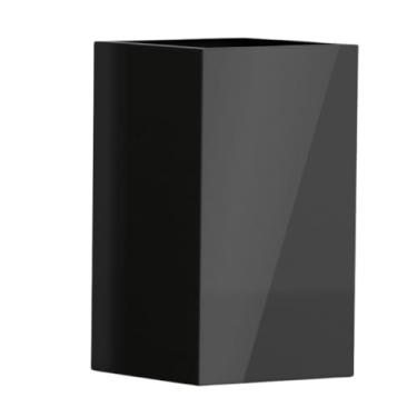 Imagem de Vaso Fibra De Vidro Quadrado Texas M 65cm Vietnamita Grande Decorativo (Preto)