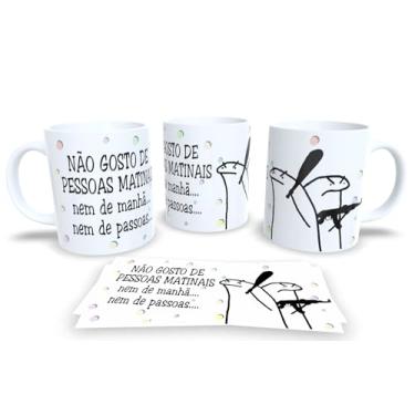 Imagem de Caneca Branca de Porcelana Personalizada Frases Divertidas, Deboche e Engraçadas Pack12 (Não gosto de..)