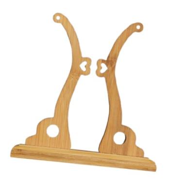 Imagem de kowaku Fan chinesa Stand Round Fan Display Base Base chinesa Rack de ventilador Antigo decoração de arte chinesa Display Round Fan Stand Stand, Bmaboo Pequeno