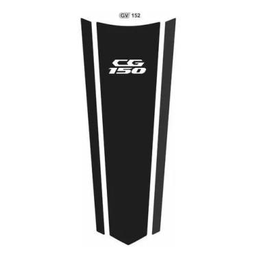 Imagem de Adesivo Faixa Gravata Tanque Cg 150cc Resinado Black Preto - Resitank