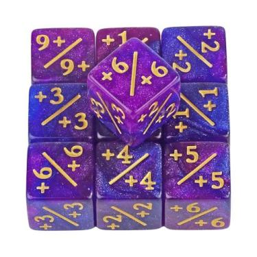 Imagem de Conjunto de Dados para Ensino de Matemática Infantil - 10 Dados D6 com