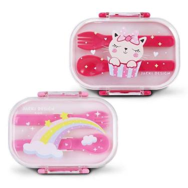 Imagem de Kit Potes P/ Lanches De 2 Andares Infantil 400ml - Jacki Design Modelo 4