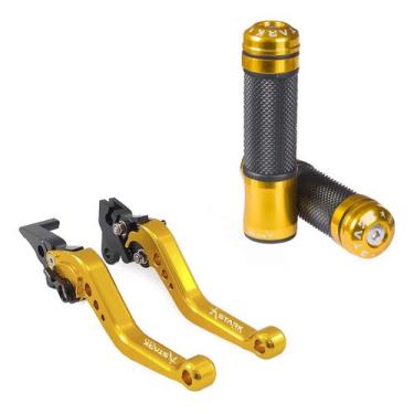Imagem de Kit Manete Manopla Esportivo Cb 250f Cb300f Twister Titan - Stark Race