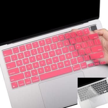 Imagem de Pacote com 2 capas de teclado para MacBook Air 2025-2023 33.0 cm 38.1 cm M4 M3 M2, MacBook Pro 2025-2021 35.6 cm 40.6 cm M4 M3 M2 M1 Pro/Max, capa ultrafina para teclado de 36.1 cm e 41.1 cm MacBook