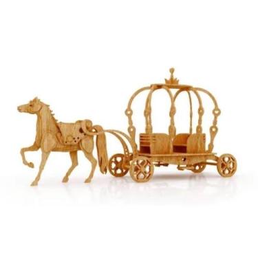Imagem de Carruagem MDF 6mm Natural Escala Bonecas Tipo Barbie - Darama