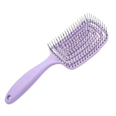 Imagem de Pente de massagem elástica para couro cabeludo, escova de cabelo oca para desembaraçar, pente de cabelo cacheado feminino, secagem rápida, ferramentas de modelagem (03)