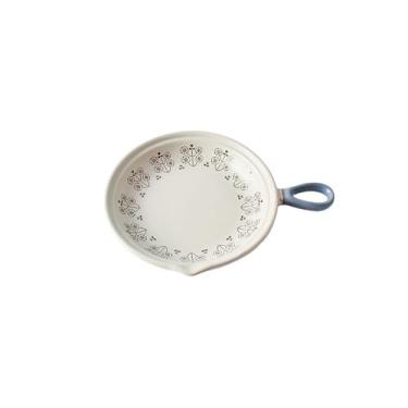 Imagem de Prato criativo de alça única de estilo japonês, panela de cerâmica doméstica de arroz assado no forno - prato de arroz assado de alça única