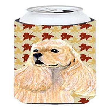 Imagem de Caroline's Treasures SS4334TBC Cocker Spaniel Fall Leaves Retratos de Bebidas Isolador Isolador de Bebidas Alto, Menino Alto, Multicolorido
