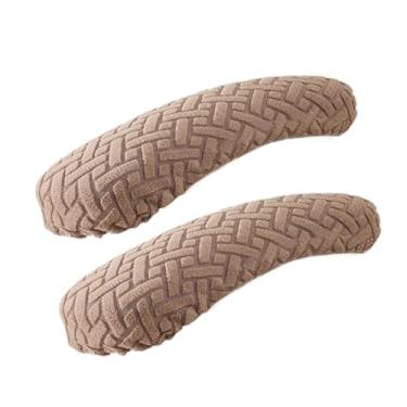 Imagem de SiaBiced 2PCS Chaves de cadeira de escritório Capas de braço, protetores de braço de cadeira de computador, tampas da almofada de braço da cadeira, máquina, Cáqui