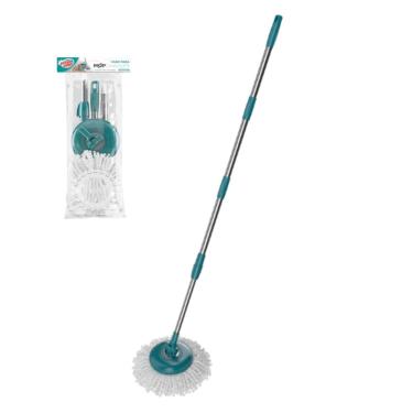 Imagem de Kit Cabo Para Mop 8L Giratório + Refil Microfibra Flash Limp