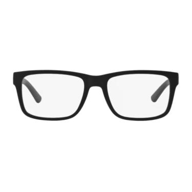 Imagem de Armação acetato preto retangular - armani exchange