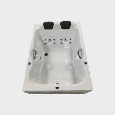 Imagem de Banheira Acrillic Dupla 1,50x1,20m com Hidro Premium Ouro Fino Branco