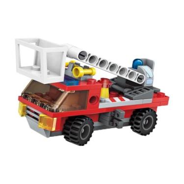 Imagem de Keepplay Bloco de Montar Caminhão de Resgate Bombeiro The Legend of Chariot