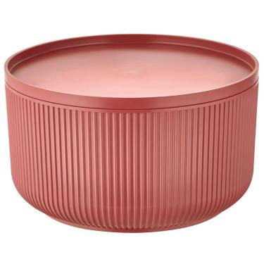 Imagem de Travessa Redonda Dynasty Velout em Plástico com Tampa Marrom - 1,5L