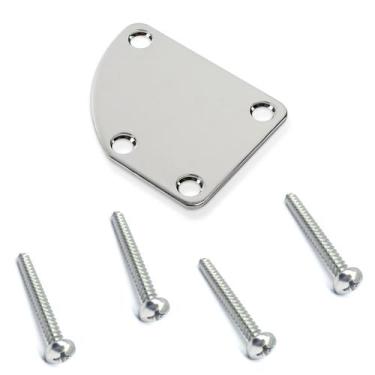 Imagem de Neck plate placa junção braço guitarra baixo com parafuso - SPIRIT