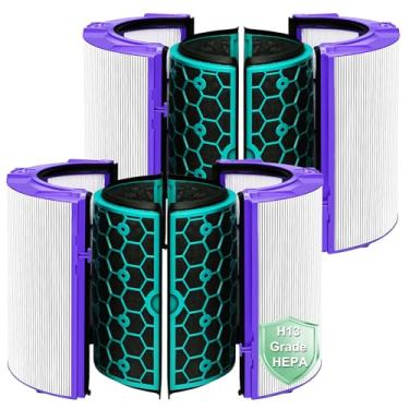 Imagem de Filtro de substituição TP04 para purificador de ar Dyson HP04 TP04 DP04 TP05 DP05, purificador de ar, filtro HEPA de vidro combinado com ventilador puro 360° e filtro de carvão ativado (não para HP07
