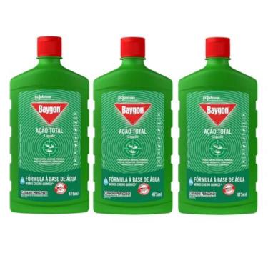 Imagem de Kit Com 3 Baygon Líquido Ação Total 475ml