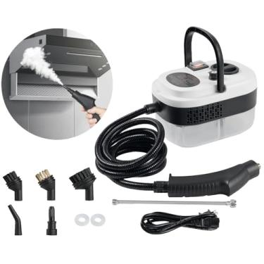 Imagem de Foandbevi Vaporizador e Higienizador Vapor, Limpador A Vapor Pressurizado de Alta Temperatura Portátil 2500W Tanque Portátil de 110V 1200Ml para Carro de Banheiro de Cozinha