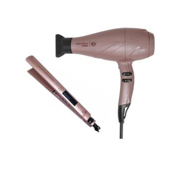 Imagem de Kit gama keration - secador 4d 2500w bivolt + prancha elegance led - G