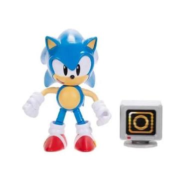 Imagem de Boneco Articulado Sonic 9cm Com Caixa De Anel - Sunny