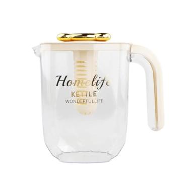 Imagem de YWJLQH Water Pitcher Water Jug Drink Coleter com tampa e alça para, Bege