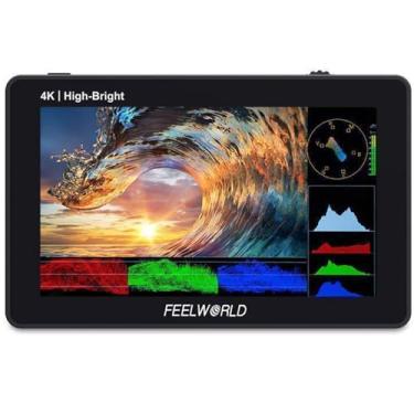 Imagem de FEELWORLD F6 PLUSX 5,5 polegadas DSLR Camera Field Touch Screen Monitor Alto Brilho 1600nit com 3D LUT IPS FHD1920x1080 4K HDMI 8.4V DC Entrada Saída Inclui Braço Inclinável