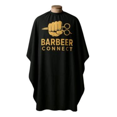 Imagem de Capa Para Barbeiro Barber Conect de Microfibra Com Zíper - Barbershopp