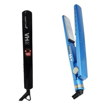 Imagem de Prancha Profissional Valerie's Hair 480F +Brind Chapinha Azul, Bivolt