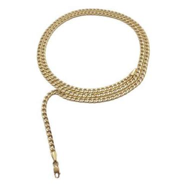 Imagem de Colar Masculino Ouro 18k 750 Grumet 3.4 60 Cm Legítimo - JOIE JOIAS FI