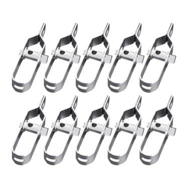 Imagem de SiaBiced Kit de conectores tensores de cerca elétrica de aço galvanizado, tensor de fio em linha para fazenda, 10 peças, 110mm