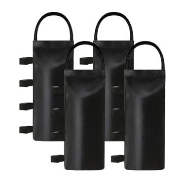 Imagem de YIJU 4 peças de pesos para barracas resistentes com alça, saco de areia para pernas de gazebo, abrigo solar instantâneo, toldo para trailer e garagem