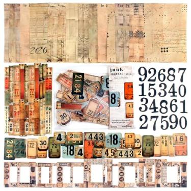 Imagem de Vintage Scrapbook Kit, 90 Sheets Retro Tag Labels Collection, Scrapbooking Stickers and Decorative Papers Collage Materials, Ephemera for Junk Journal Supplies, Journaling, Crafts Arts, Scrap Booking