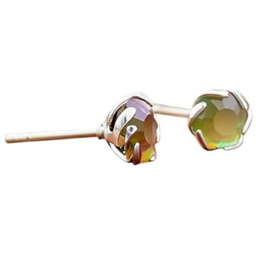 Imagem de Eluren, Brinco Segundo Furo com Pedra Strass COR: BANHADO A PRATA