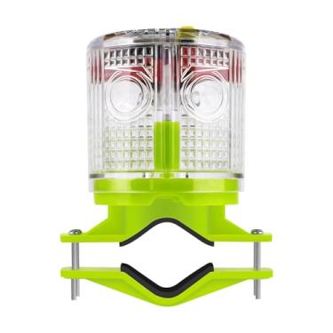 Imagem de Aolyty Luz De Advertência Estroboscópica Solar Ip54 À Prova D'Água Led Piscante Lâmpada Segurança Brilhante Para Áreas Externas Com Interruptor Construção, Doca Tráfego, Sinalização Marítima, Placas