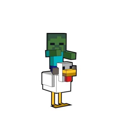 Imagem de FiGPiN Clássico: Minecraft - Jóquei de galinha (1325) Exclusivo oficial da FiGPiN (edição limitada a 750 peças)