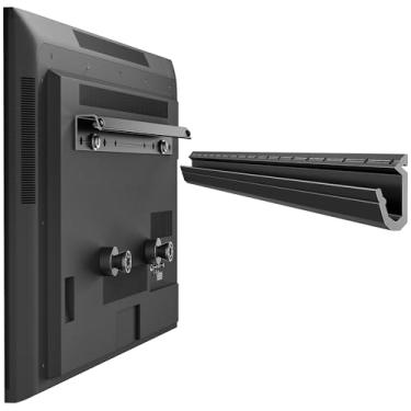 Imagem de Suporte de parede de TV sem parafusos para drywall, sem gancho para 30 – 130 cm, suporte de TV sem broca, VESA Max 400 x 400, até 45 kg, perfil baixo, inclinação de 5°, sem danos, fácil instalação