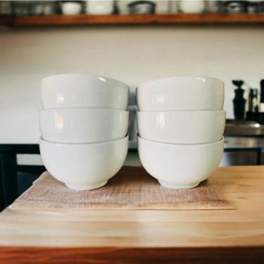 Imagem de Kit Cumbuca Porcelana Branca 440ml 6 Peças Bowl Tigela - Neo Porcelana