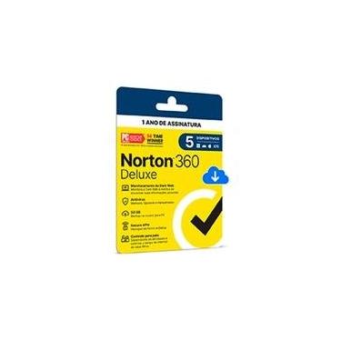 Imagem de Norton 360 Deluxe 5 Dispositivos, 12 meses, Digital para Download - 21405567