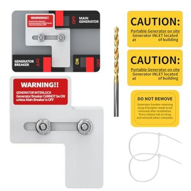 Imagem de Joinfworld Kit De Intertravamento De Gerador Compatível Com Painéis Siemens De 100 A E Murray De 100 A, Kit De Intertravamento Com Espaçamento De 7/8-1 1/4 De Polegada Entre O Disjuntor Principal E