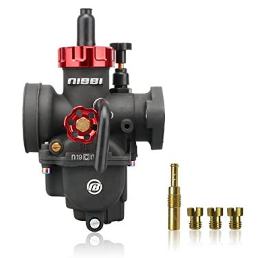 Imagem de NIBBI PE19FL Flange Carburador de motocicleta com jatos de carburador para 50cc-125cc YAMAHA KAWASAKI SUZUKI Apollo bicicleta de sujeira Mini bicicleta SSR TTR KYMCO SYM TAOTAO GY6 Scooter Moped