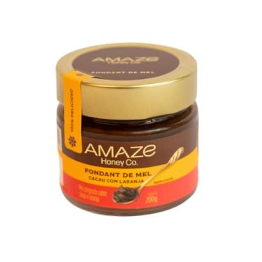 Imagem de Fondant de Mel Cacau com Laranja 200g Amaze Honey Creme de Mel Natural com Cacau e Laranja Clean Label, Sem Açúcar Adicionado, Fonte de Energia Limpa, Pré-Treino Saudável