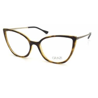 Imagem de Armação Óculos De Grau Feminino Grazi Massafera Gz3082 H920 54