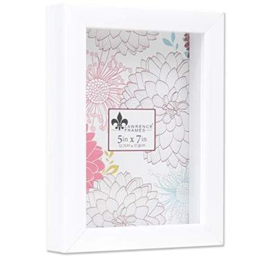 Imagem de Lawrence Frames 785257 Moldura de caixa de sombra, 12 x 18 cm, branca, 1 unidade (pacote com 1)