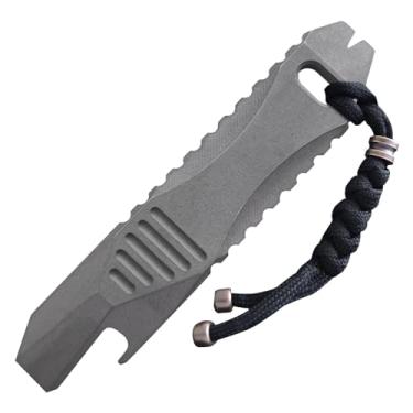 Imagem de Cool Hand Barra de alavanca de titânio EDC com abridor de garrafas, ferramenta EDC portátil para uso externo, TC4, liga de titânio, durável, à prova de ferrugem, leve, multiferramentas, lavado com