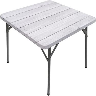 Imagem de Capa de mesa de madeira ajustada, estampa de textura de prancha de madeira, toalha de mesa impermeável interna/externa, sala de jantar de pátio e cozinha, serve para mesa de 122 x 182 cm