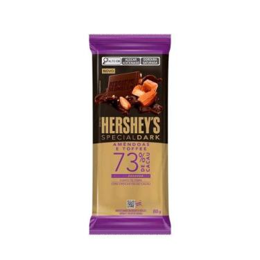 Imagem de Chocolate Hershey's Special Dark Amêndoas Toffee 73% Cacau  80g - Hers