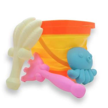 Imagem de Balde de Areia Colorido para Praia e Piscina Shiny Toys