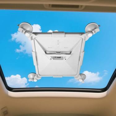 Imagem de Mini suporte Starlink | Starlink Mini suporte para carro com ventosa forte - Kit seguro para janelas de carro e tetos solares, 2 copos extras para viagem de carro RV barco, suporte de sinal de