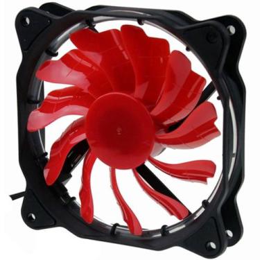 Imagem de Cooler Led Fan DEX DX-12F Vermelho 12cm 120mm 120x120x25mm Fan Ventoin