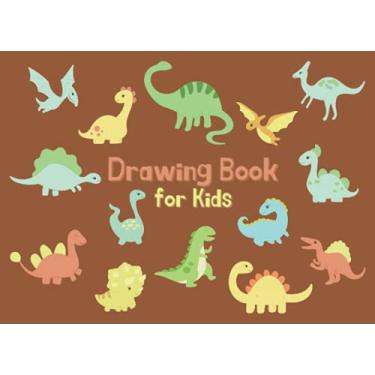 Imagem de Drawing Book for Kids: Sketch Book Pad with Baby Dinosaurs Pattern Cover for Drawing, Sketching or Doodling, Journaling, Great for Boys, Girls for Home, School or Traveling to Keep Your Child Busy